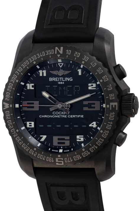 breitling cockpit b50 night mission black titanium|Breitling Cockpit B50 Night Mission / Black / Bracelet .